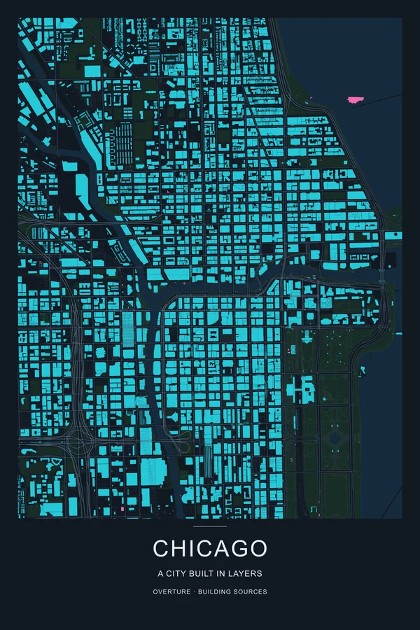 Chicago in the studio’s Overture Building Sources style
