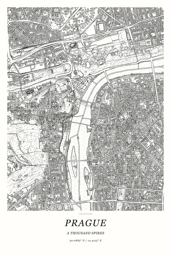 Prague in the studio’s Pen & Ink style